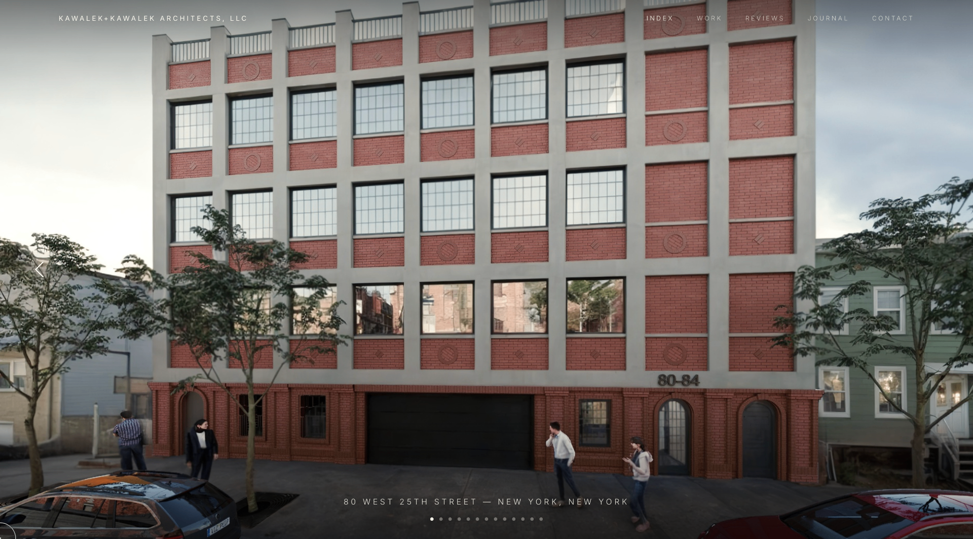 Kawalek + Kawalek Architects website screenshot