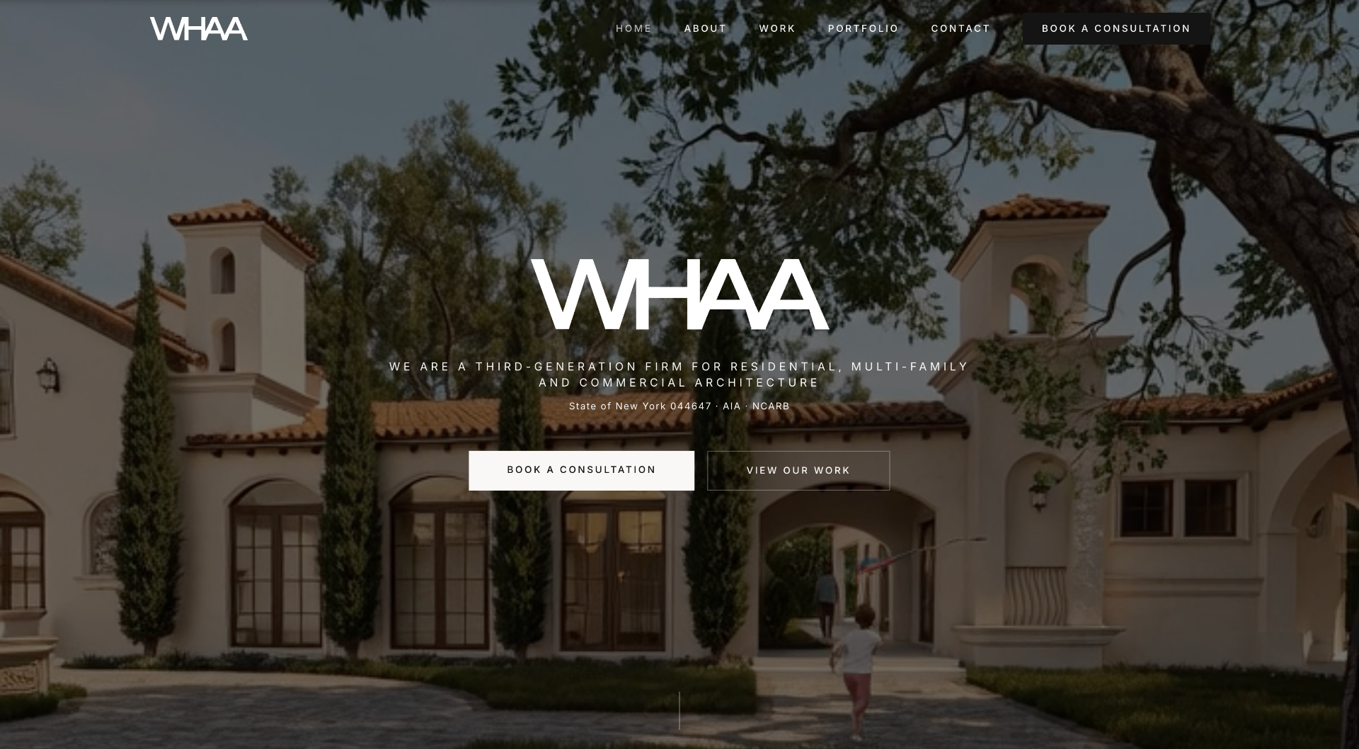 WHAA website screenshot